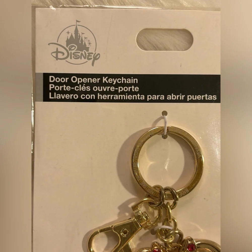Disney Minnie Door Opener Keychain NEW